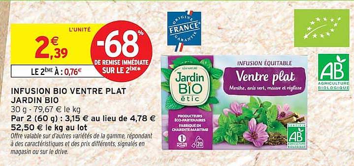 INFUSION BIO VENTRE PLAT JARDIN BIO
