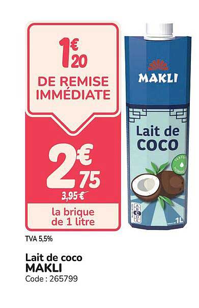 Lait de coco MAKLI