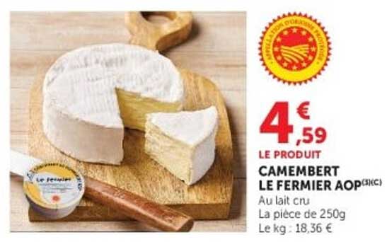LE PRODUIT CAMEMBERT LE FERMIER AOP (8X)