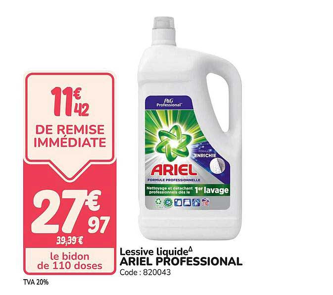 Lessive liquide ARIEL PROFESSIONAL