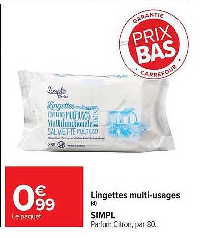 Lingettes multi-usages