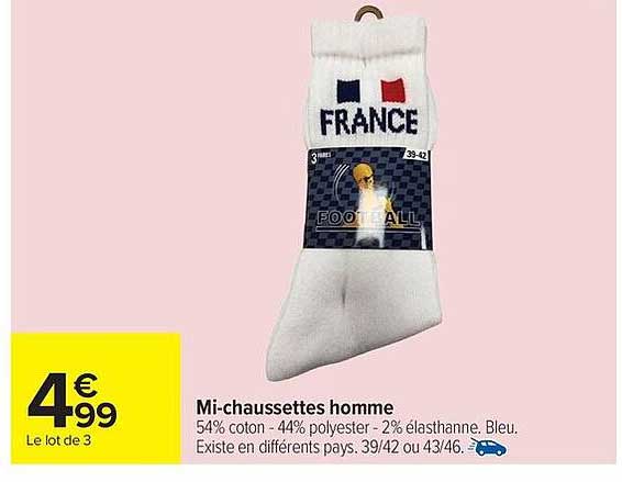 Mi-chaussettes homme