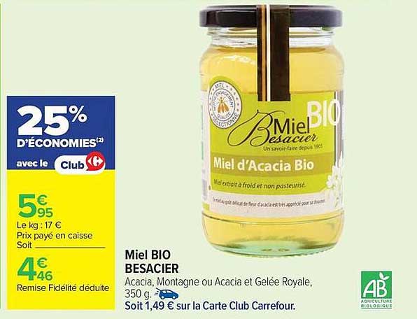 Miel BIO BESACIER
