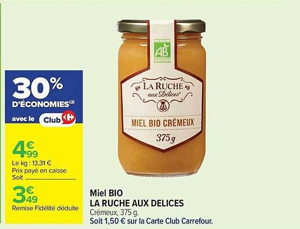 Miel BIO LA RUCHE AUX DELICES