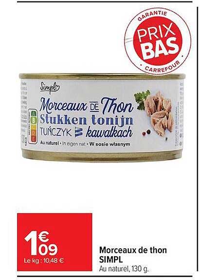 Morceaux de thon SIMPL