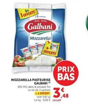 MOZZARELLA PÂTE FILÉE GALBANI