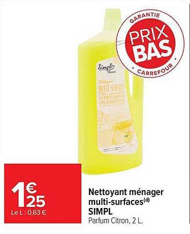 Nettoyant ménager multi-surfaces(d) SIMPL