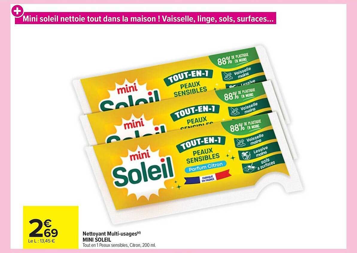 Nettoyant Multi-usages MINI SOLEIL