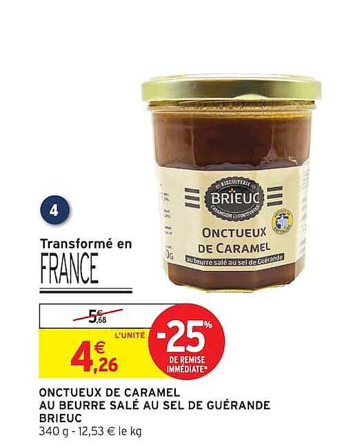 ONCTUEUX DE CARAMEL AU BEURRE SALÉ AU SEL DE GUÉRANDE BRIEUC