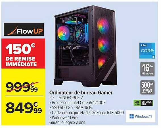 Ordinateur de bureau Gamer