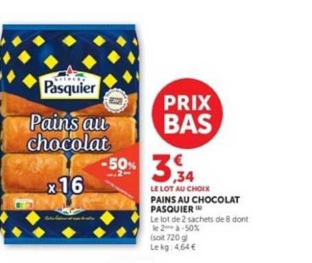 PAINS AU CHOCOLAT PASQUIER