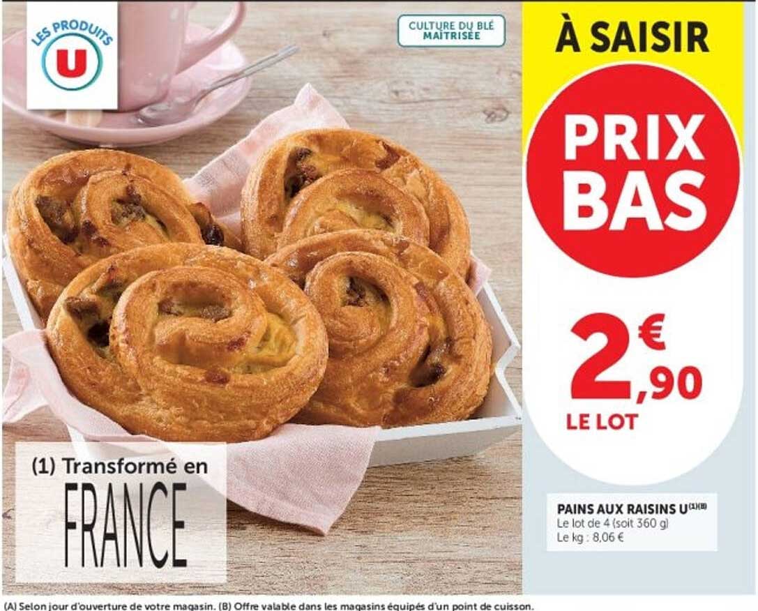 PAINS AUX RAISINS U