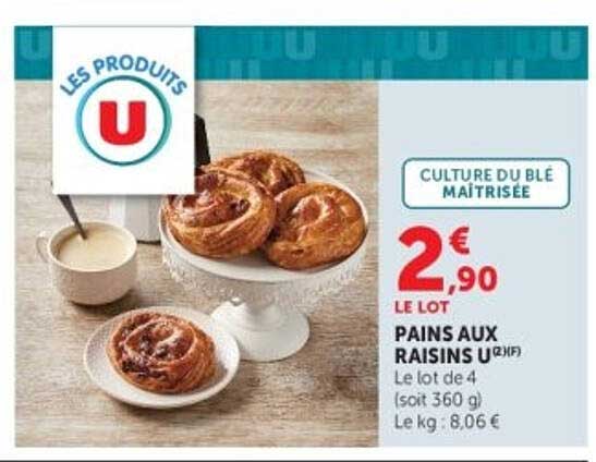 PAINS AUX RAISINS U