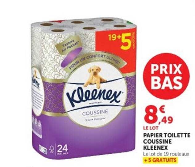 PAPIER TOILETTE COUSSINÉ KLEENEX