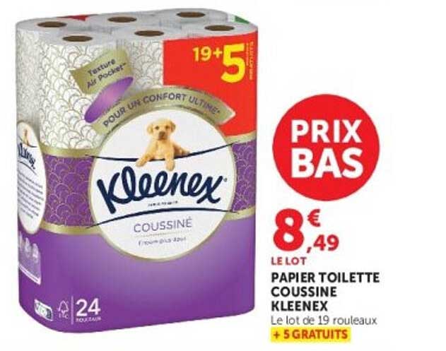 PAPIER TOILETTE COUSSINÉ KLEENEX