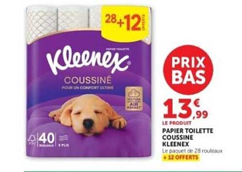 PAPIER TOILETTE COUSSINE KLEENEX