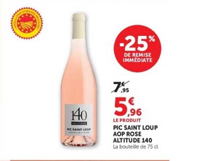 PIC SAINT LOUP AOP ROSE ALTITUDE 140