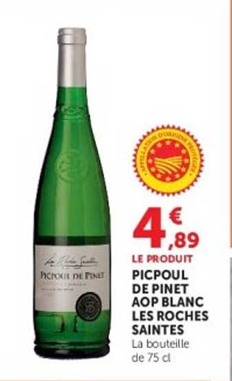 PICPoul de Pinet AOP blanc Les Roches Saintes