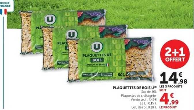 PLAQUETTES DE BOIS U