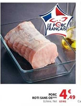 PORC ROTI SANS OS