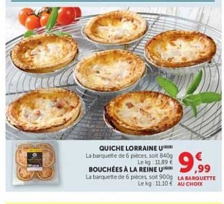 QUICHE LORRAINE ou BOUCHÉAS À LA REINE