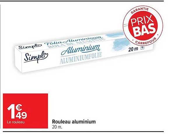 Rouleau aluminium