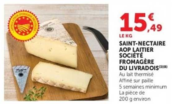SAINT-NECTAIRE AOP LAITIER SOCIÉTÉ FROMAGÈRE DU LIVRADOIS