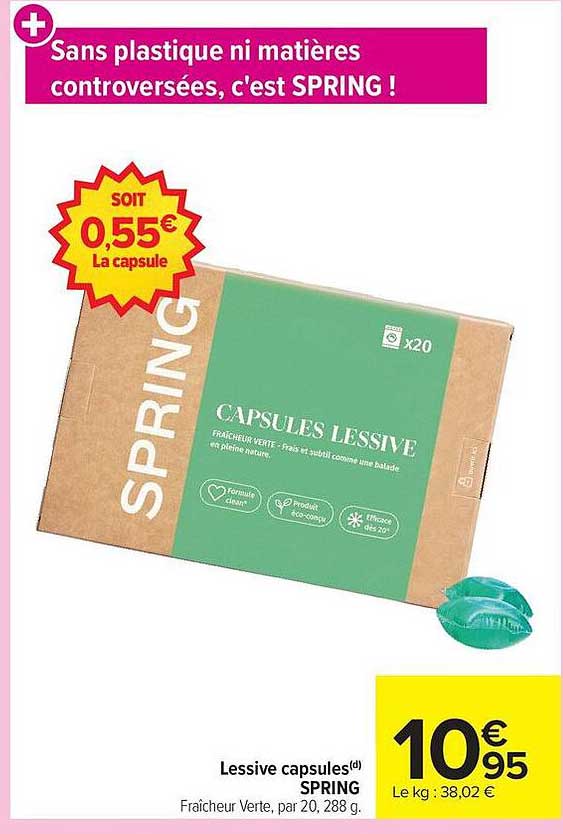 Sans plastique ni matières controversées, c'est SPRING !