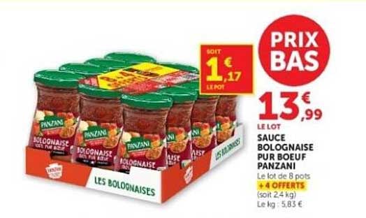 SAUCE BOLOGNAISE POUR BŒUF PANZANI