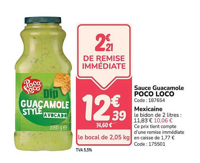 Sauce Guacamole POCO LOCO