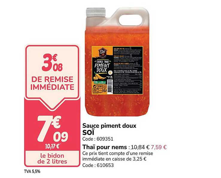 Sauce piment doux SOI