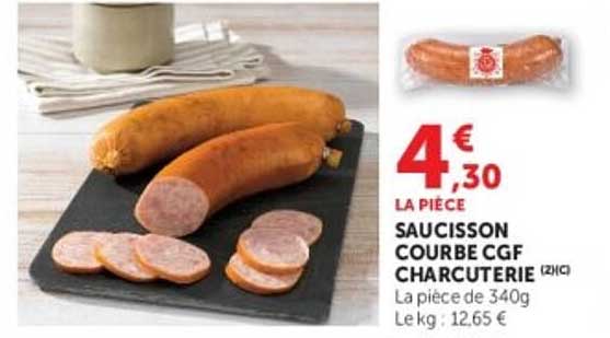 SAUCISSON COURBE CGF CHARCUTERIE (2H)