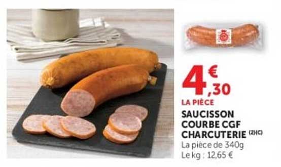 SAUCISSON COURBE CGF CHARCUTERIE (2xC)