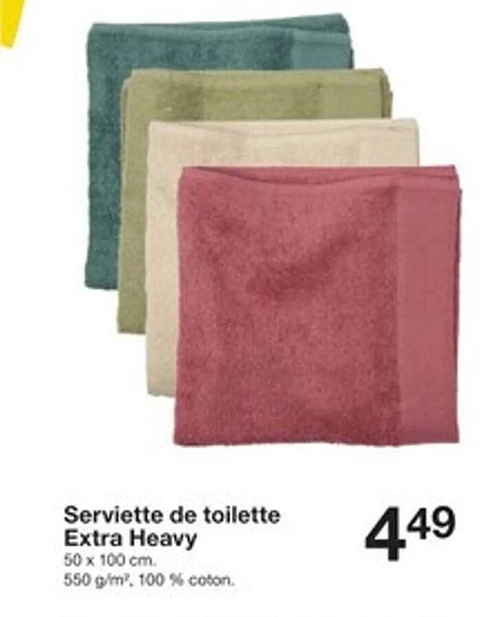 Serviette de toilette Extra Heavy