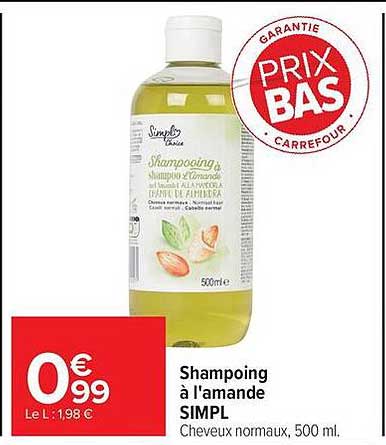 Shampoing à l'amande SIMPL