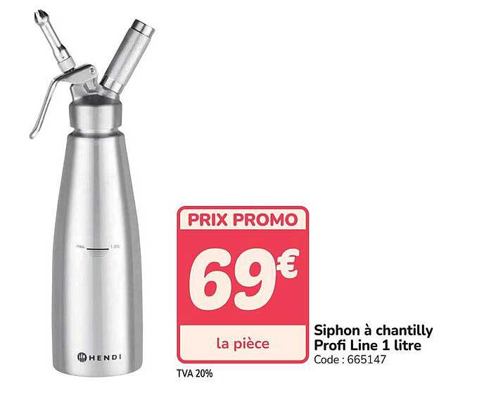 Siphon à chantilly Profi Line 1 litre