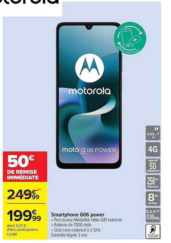 Smartphone G06 power