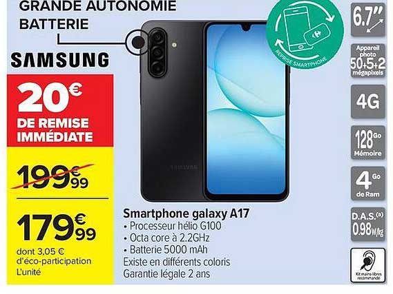 Smartphone galaxy A17