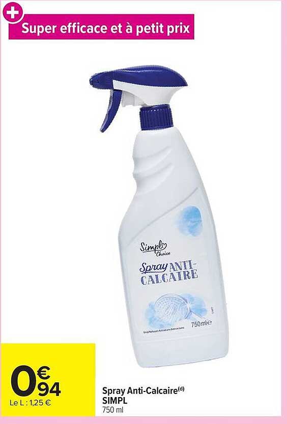 Spray Anti-Calcaire SIMPL 750 ml