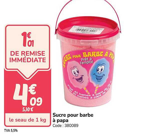 Sucre pour barbe à papa
