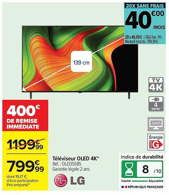 Téléviseur OLED 4K*