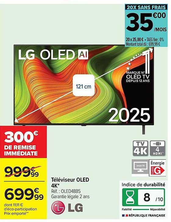 Téléviseur OLED 4K*