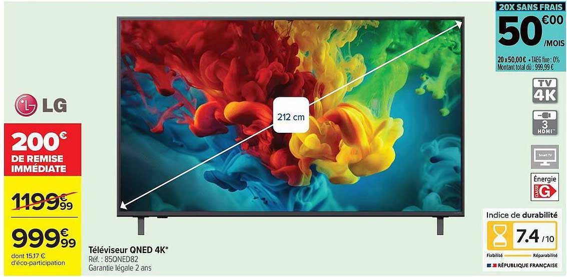 Téléviseur QNED 4K*