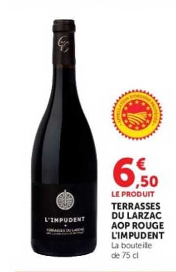 TERRASSES DU LARZAC AOP ROUGE L'IMPUDENT