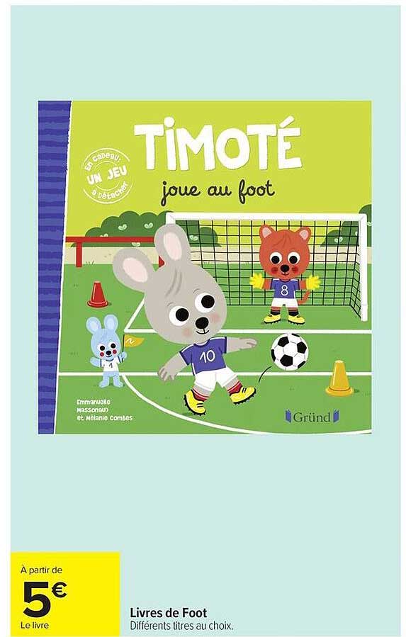 Timoté joue au foot