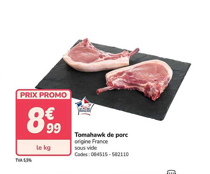 Tomahawk de porc
