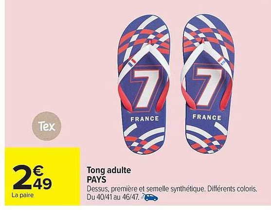 Tong adulte PAYS