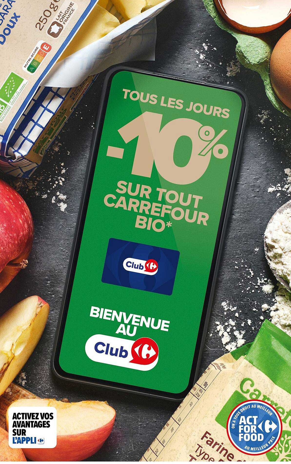 TOUS LES JOURS -10% SUR TOUT CARREFOUR BIO*