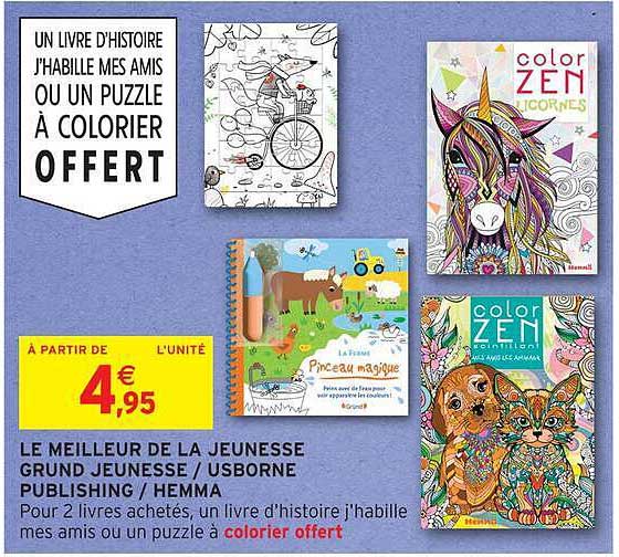 UN LIVRE D'HISTOIRE J'HABILLE MES AMIS OU UN PUZZLE À COLORIER OFFERT