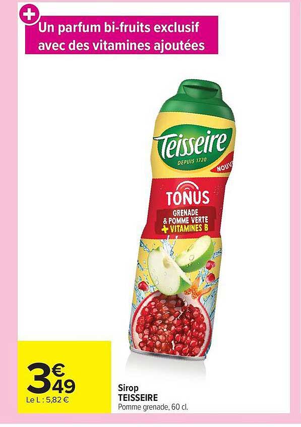 Un parfum bi-fruits exclusif avec des vitamines ajoutées